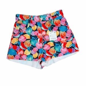 Zara Shorts Trafaluc Collection High Rise Multicolor‎ Size 4 NEW